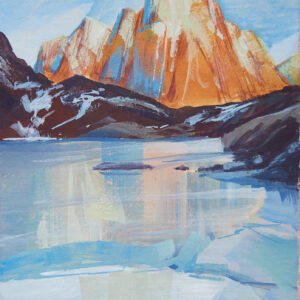 Moutain frozen lake